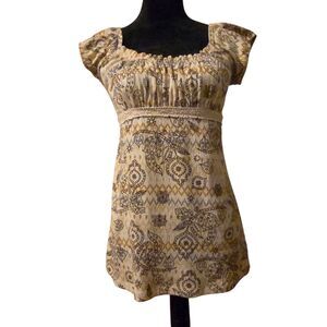 Y2K Self Esteem Medium Milk Maid Fairy Paisley Top Lace Baby Doll 90's